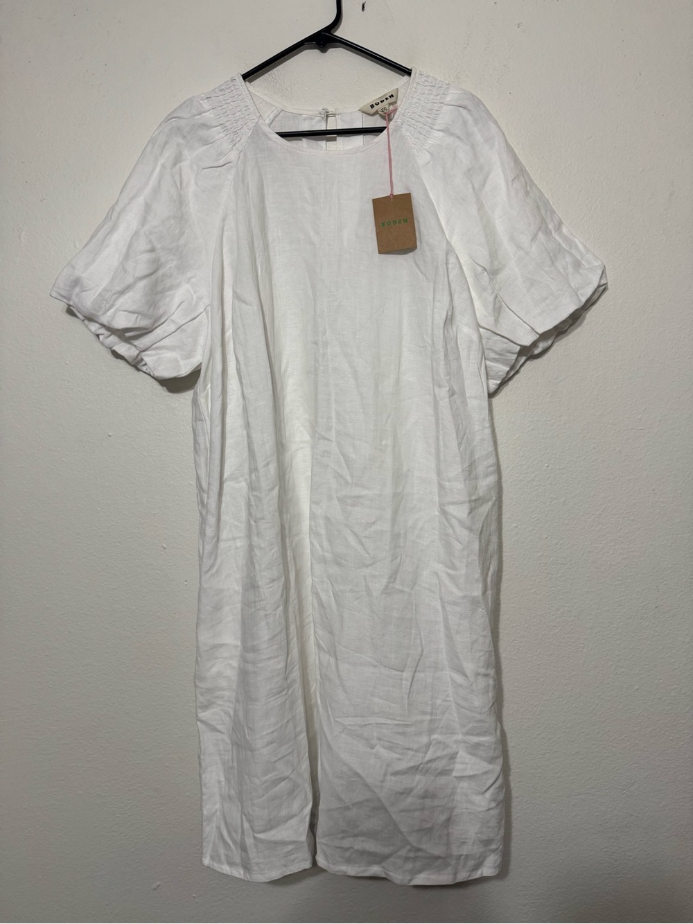 Boden Shift Mini Linen Dress NWT